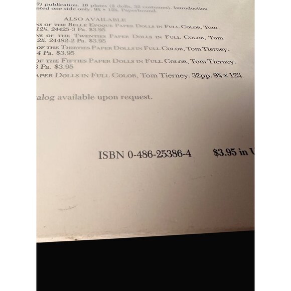 Great Fashion Designs Of The Forties Paper Dolls In Full Color By Tom Tierney - Picture 3 of 5